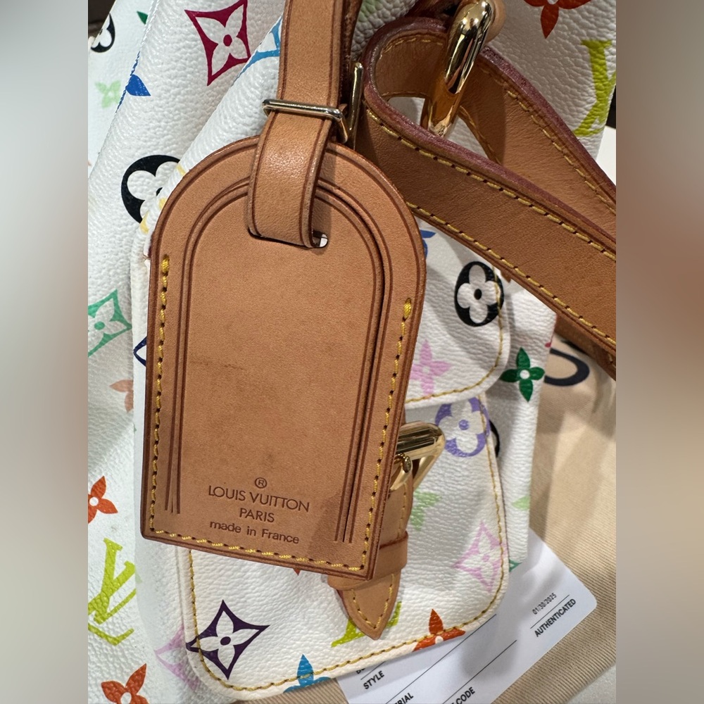 Louis Vuitton x Murakami White Multicolor Petit Noe Bag - Picture 5 of 12